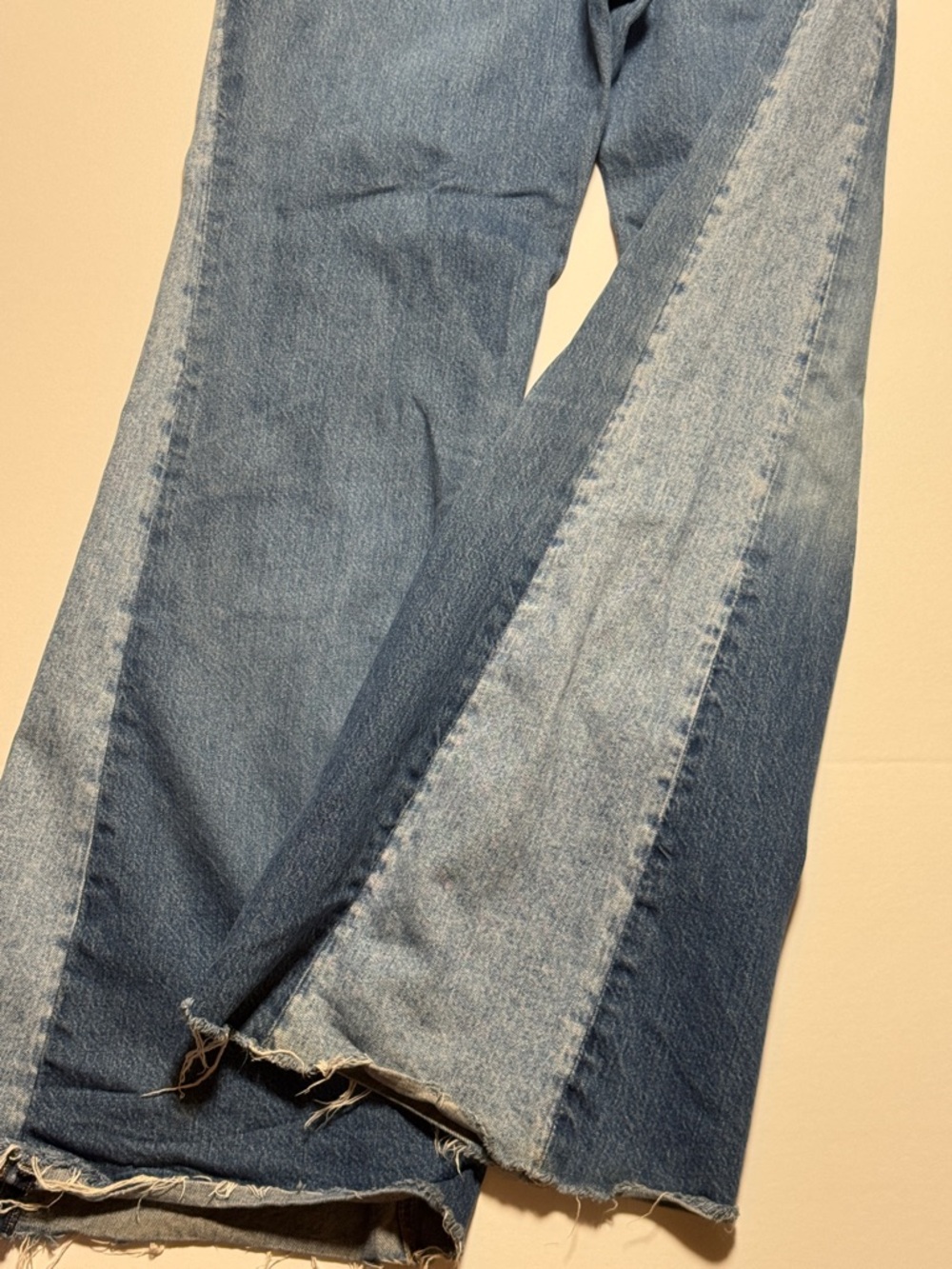 POLO by Ralph Lauren Women's Paneled Flare Premium‎ Denim Jeans Raw Hem Boho 29 - Picture 5 of 14